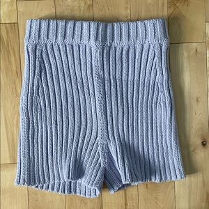 NWT The Knotty Ones Pilnatis cotton knit lounge shorts, lavender, sz S/M